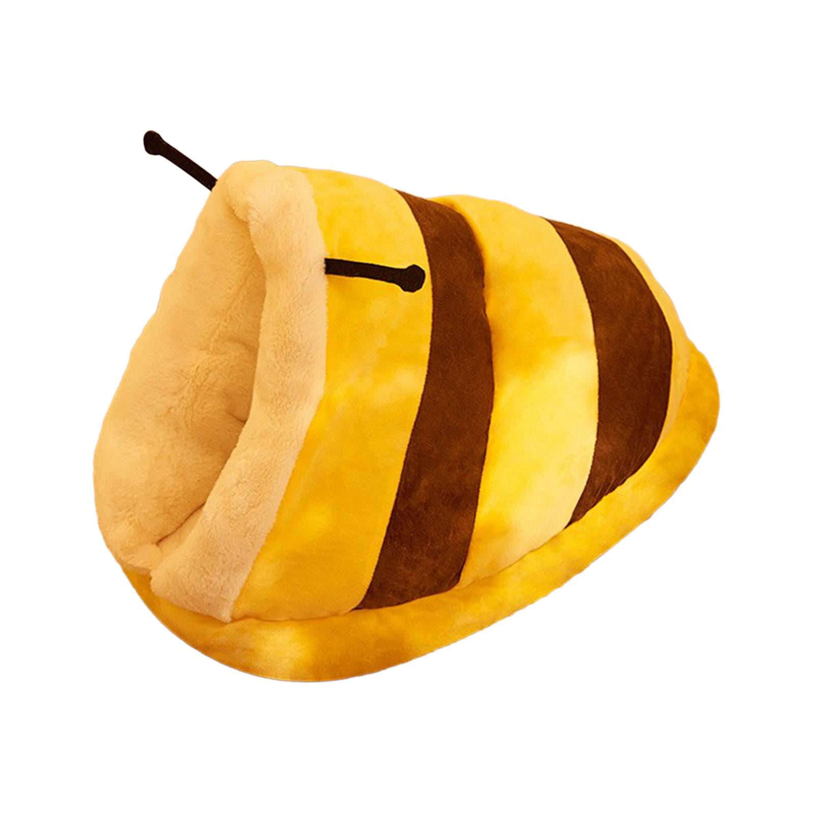Bvdfgk Dog Cat Bed Inner Cushion Autumn Winter Self Warming Cozy Snooze Kennel Cat Nest XL yellow