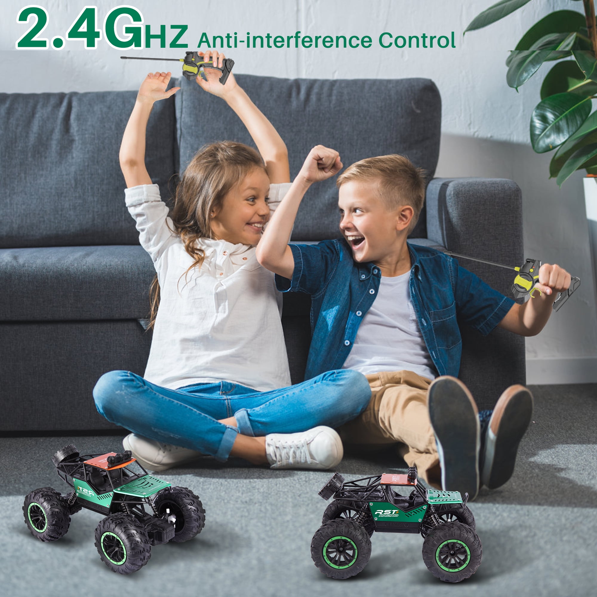 UUGEE Remote Control Cars Toys for Boys, RC Car 2.4GHz 1:18 High Speed Monster Truck, Vehicle Toys Christmas Birthday Gifts for 8-12 Kids