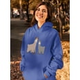 thumbnail image 2 of Llama And Alpaca Hoodie Women -SPIdeals Designs, Female Small, 2 of 4