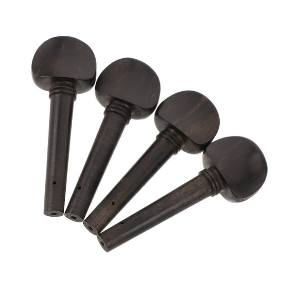WHAMVOX 4pcs Wood Violin Tuning Pegs for 3/4-4/4 Violins Simple to Install and Accurate Tuning Violinists and String Instrument Accessories