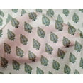thumbnail image 4 of oneOone Silk Tabby White Fabric Leaves & Floral Block Craft Projects Decor Fabric Printed By The Yard 42 Inch Wide, 4 of 4