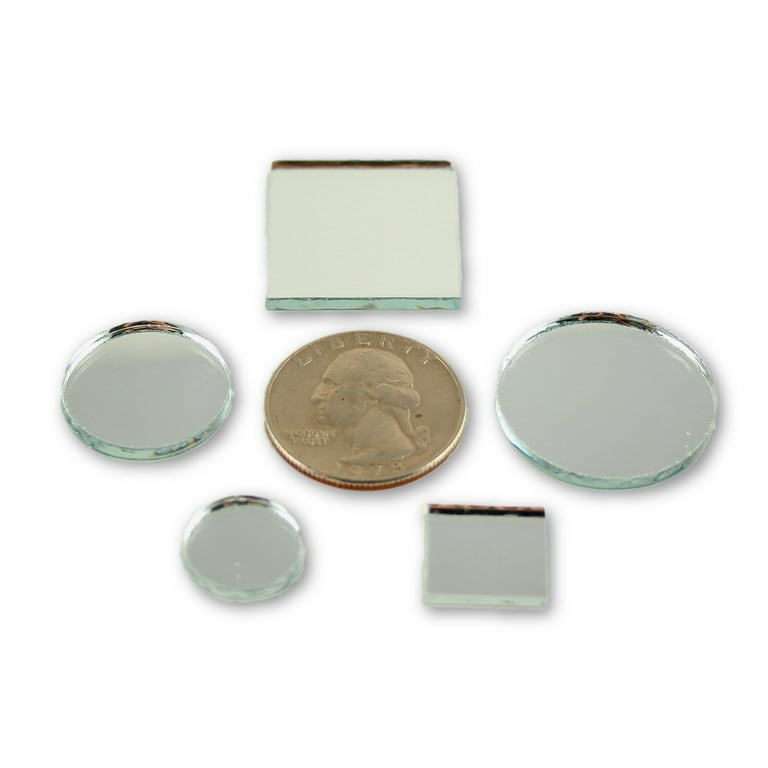 Small Mini Square & Round Craft Mirrors Assorted Sizes Mirror