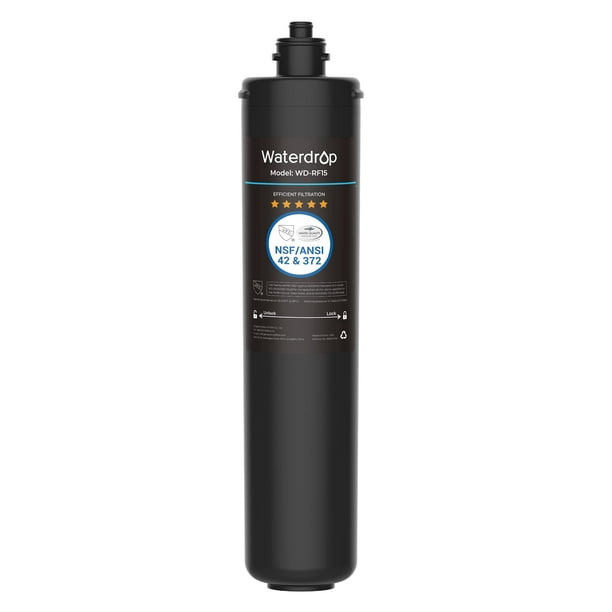 Cartucho de filtro de repuesto Waterdrop RF15 para 15UA/15UB/15UC