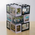 thumbnail image 3 of Superposed Mini Aquarium Fishbowl for Rumble Fish Marimo Spider Marimo(No USB No Light) Transparent, 3 of 8