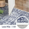 thumbnail image 3 of Garvee 5'x7' Vintage Floral Rugs Machine Washable Rug Soft Moroccan Non Shedding Stain Resistant Carpet for Dining Room Home Office, Blue, 3 of 7