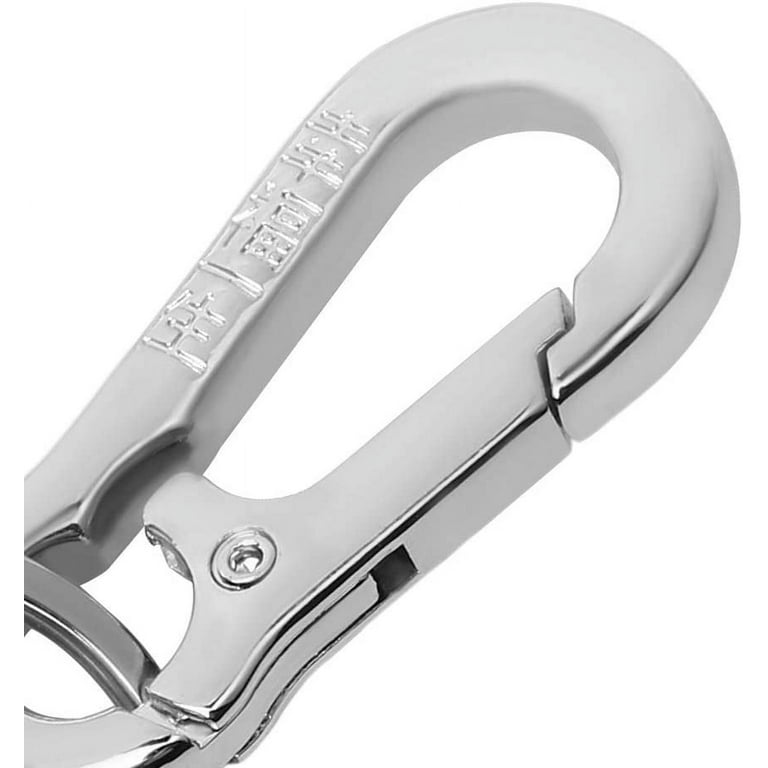 2 Pcs Zinc Keychain Clip Key Ring,Metal Carabiner Clips Keyring