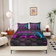 thumbnail image 3 of Erosebridal Colorful Gamepad Sheet Set Twin, Game Player Bedding Sets Twin Size, Honeycomb Geometric Twin Sheet Sets, Lightweight Room Decorative, 3pcs, 3 of 6