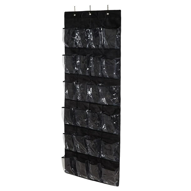 Organizador de zapatos, accesorios para el hogar, mano de obra, bolsa de almacenamiento para puerta, perchero colgante, organización práctica, Almacenamiento y organización del hogar negro Bearachild HA003055-01