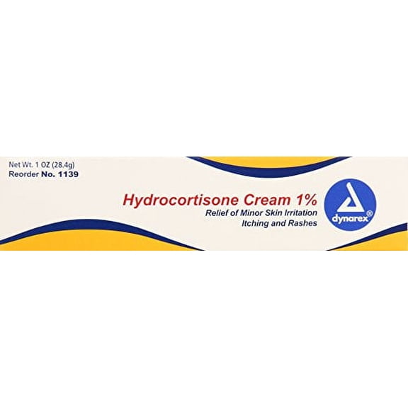 6 Pack Dynarex Hydrocortisone Anti Itch and Rash skin Cream 1 Oz Each