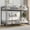 Grey, variant on Metal Bunk Bed Twin Over Twin, Modern Heavy Duty Bunkbeds with Safety Guard Rails & Space-Saving Design, Steel Twin Bunk Beds for School, Bedroom, Black with Sturdy Steel Slats