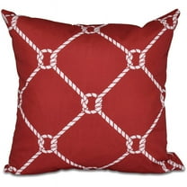 Simply Daisy 16" x 16" Ahoy! Geometric Print Outdoor Pillow