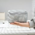 thumbnail image 4 of Aesthetic Makeup Bag Cosmetic Bag Mesh Toiletry Bag Clear Lipstick Storage Pouch, 4 of 16