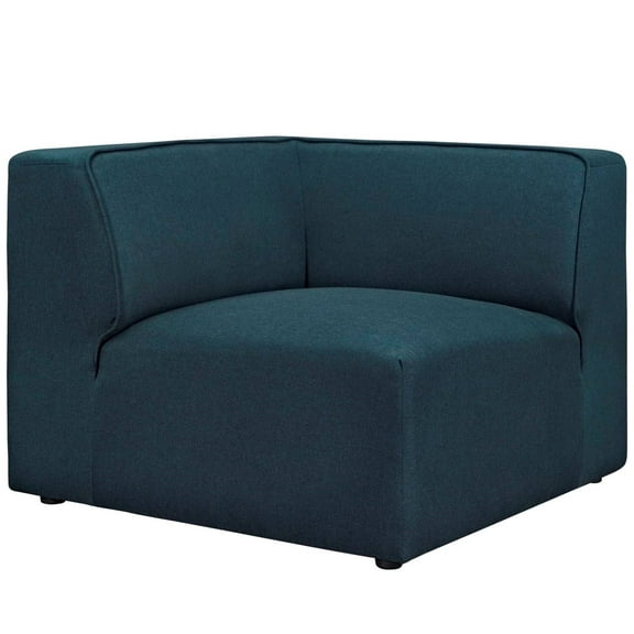 Modern Contemporary Urban Design Living Lounge Room Corner Sofa Chair, Blue, Fabric