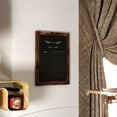 thumbnail image 3 of Flash Furniture Canterbury 18" x 24" Torched Wood Wall Mount Magnetic Chalkboard Sign with Eraser, Hanging Wall Chalkboard Memo Board for Home, School, or Business, 3 of 12