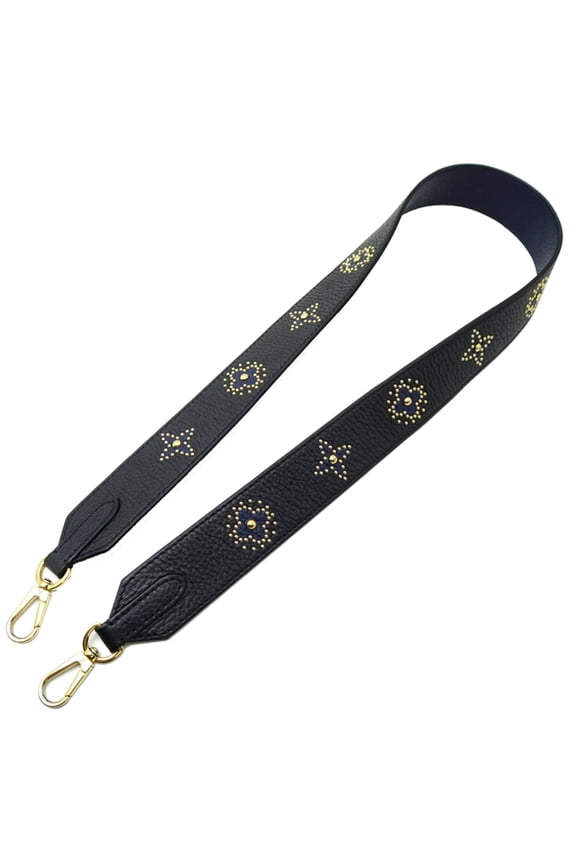 Pre-Owned Louis Vuitton Women's Shoulder Strap Leather Navy with Initials "K.S." (Fair)