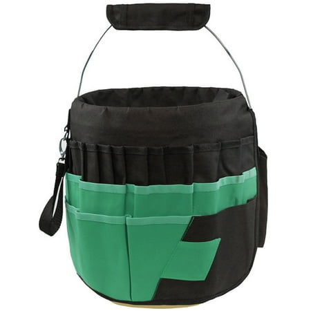 

Oxford Cloth Multifunction Tool Bags Practical Carrying Handles Cylinder Bag Gardening Toolkit Green With Black