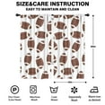 thumbnail image 2 of Blackout Kids Curtains,Brown Footballs Pattern Childrens Insulated Curtains Set Of 2,Bedroom Essentials,Toddler Room Decor 42"x84", 2 of 5