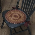 thumbnail image 5 of VHC Brands, Burgundy Tan, Jute, 15x15, Chair Pad, Set of 6, Red, 5 of 5