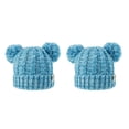 thumbnail image 4 of Minnieouse Gorro con bolas de pompones esponjosos para frita, diseño de doble capa, gorros de moda, gorros de gran elasticidad para niños Type11 NO11, 4 of 6