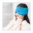 thumbnail image 3 of Unisex Overnight Sleeping Eye Mask, Blackout Eye Mask, Silk Sleeping Eye Mask with Stickers(Blue), 3 of 5