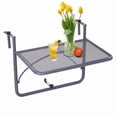 thumbnail image 2 of Table de Rampe pour Balcon, Table Suspendue Pliante d'Extérieur avec Cadre en Métal, 2 of 7