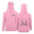 thumbnail image 4 of XEGLSBU Christmas Boys Hoodie Xl Boys Print Hooded Pullover Sweatshirt with Zipper Eyelets and Pocket for Kids Casual Wear Pink Size 13-14 Years, 4 of 5