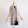 thumbnail image 5 of UDAUDU Shawls and Wraps for Evening Dresses Scarfs for Women Wedding Formal Shawl Lace Cardigan Summer Floral Print Shawls Beige, 5 of 5
