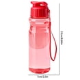 thumbnail image 3 of Portable Plastic Sports Water Bottle with Hand Strap Leak Proof Lid R1-3, 3 of 5