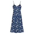 thumbnail image 4 of Censtreet Womens Sleeveless Nightgown Summer Full Slip Nightshirt Print Nightwear Full Length Loungewear Soft Nightdress, 4 of 8