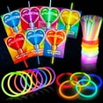 thumbnail image 4 of Joyfy 36 Packs Glow Sticks Bracelet with Neon Valentines Day Gift Cards Valentine Exchange Cards for Kids Class Valentines Party Favors, 4 of 10