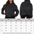thumbnail image 2 of Sudadera Jersey básico informal con hombros caídos para mujer, jersey de talla grande, atuendo diario sencillo Ygjytge Gris oscuro T L para Mujer, 2 of 5