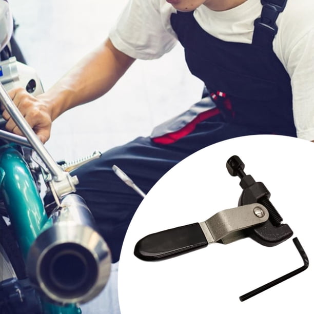 Rompedor de interruptores de la cadena de motocicletas Acero de carbono resistente para la cadena universal Descambie la herramienta de reparación de