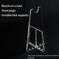 thumbnail image 4 of Zeiwohndc Clear Acrylic Bike Parking Rack Portable Floor Stand Display Repair Rack, 4 of 8