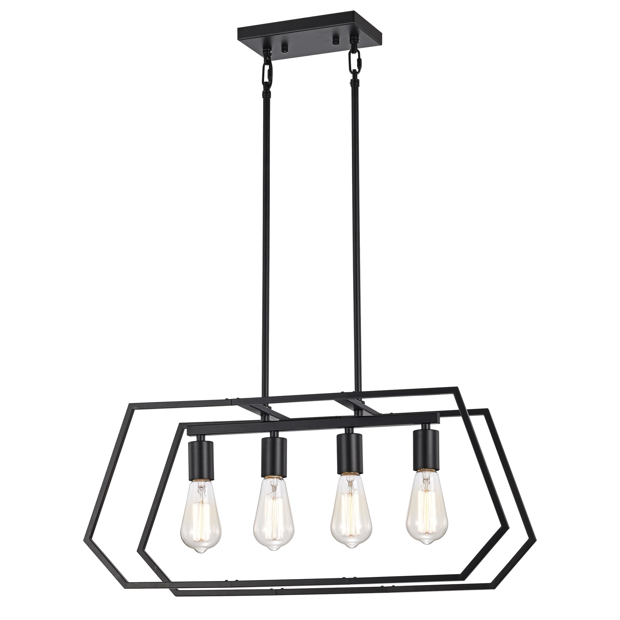 Farmhouse Chandelier Pendant Light Fixtures Ceiling Mount 4Light