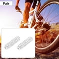 thumbnail image 2 of Motoforti Pair 3.94"x1.1" Bike Axle Rear Foot Pegs Aluminum Alloy Fit 3/8 inch Axles Silver Tone, 2 of 7
