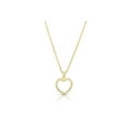 thumbnail image 2 of ADIRFINE 925 Solid Sterling Silver Cubic Zirconia Heart Charm, 2 of 2