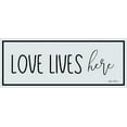 thumbnail image 2 of Deiter, Lori 14x8 Gold Ornate Wood Framed with Double Matting Museum Art Print Titled - Love Lives Here, 2 of 4