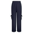 thumbnail image 5 of Letdown Boys Baggy Wide Leg Sweatpants Straight Leg Open Bottom Sweatpants with Multic Pockets Teens Loose Fit Elastic Waist Trousers, 5 of 8