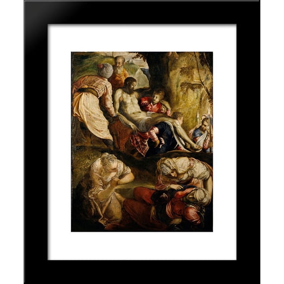 Christ Carried to the Tomb 20x24 Framed Art Print by Tintoretto
