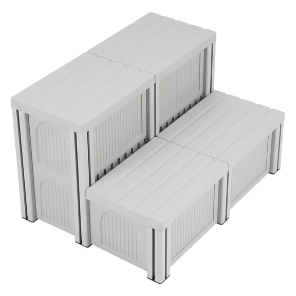 Kojem Spa Hot Tub Step, 2-Step Stool With Storage, Non-Slip Multi Purpose Stairs