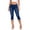 Blue, variant on Women Mid Rise Capri Pants with Cuffed Hem Stretch Slim Fit Fashion Daily Casual Outdoor Trousers