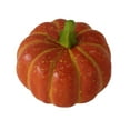 thumbnail image 4 of Halloween Pumpkin Decor Indoor - Artificial Orange Foam Pumpkins for Fall Thanksgiving Decorations - Lightweight Tabletop Mantle Kitchen Wedding Party Harvest Autumn Home Decor, 4 of 6