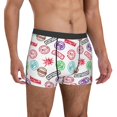 thumbnail image 5 of Men's Boxer Briefs, hilarious Postmark Pattern Soft Comfy Mens Underwear Boxer Briefs Breathable With Widen Waist, 5 of 7