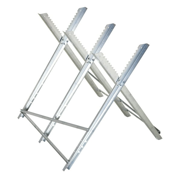 DURHAND Portable Sawhorse Heavy Duty Cutting Stand Steel Adjustable Work Support, Foldable Sawhorse Stand 220 lbs Weight Capacity
