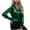 A01_Green, variant on Satin Tops for Women Slim Plain Color Dressy Casual Blouses 2024 Comfy Long Sleeve V Neck T-Shirts