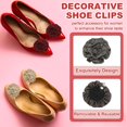 thumbnail image 3 of Decorative Shoe Clips, Removable Bow Clip Flower Rhinestone Charms for Women Dress High Heels Accessories, 3 of 5