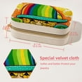 thumbnail image 5 of St. Patrick's Day Velvet Portable Jewelry Box with Removable Compartment - Ultimate Gift for Bracelet and Earring Organization, 5 of 7