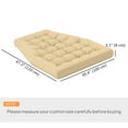 thumbnail image 3 of Outsunny Coussin de Balançoire d'Extérieur, Coussin de Terrasse Capitonné de Remplacement, Beige, 3 of 10