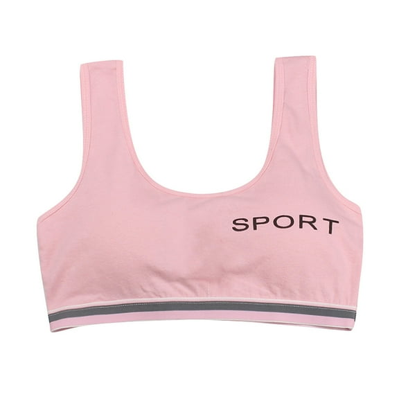 NOKIO Girls Padded Training Bra Crop Cami Training Bras for Girls, Seamless Bra Kids Girls Underwear Foam Bra Vest Children Underclothes Sport Undies Clothes