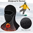 thumbnail image 2 of Balaclava Face Mask for Motorcycle Motorbike Cycling Winter Full Face Masks Thermal Polar Fleece for Men Women, 2 of 5